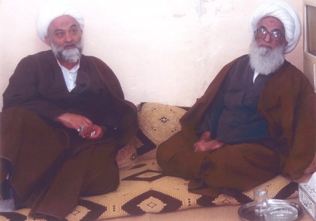 دیدارایت الله نجفی ازایت الله العظمی شیخ بشیر نجفی عراق 