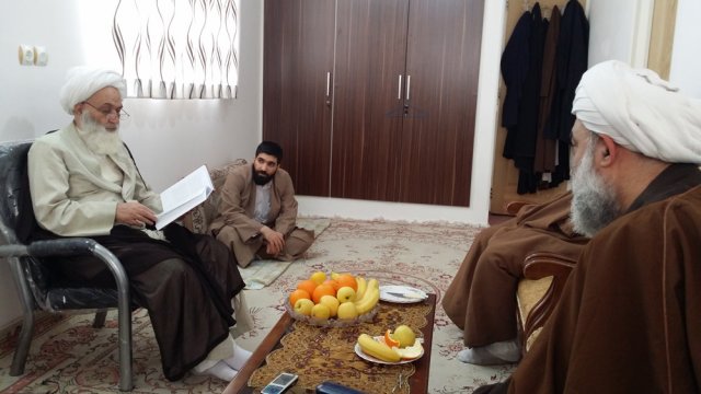 منزل آیة الله دوزدوزانی قم_ناهار (94/11/22)