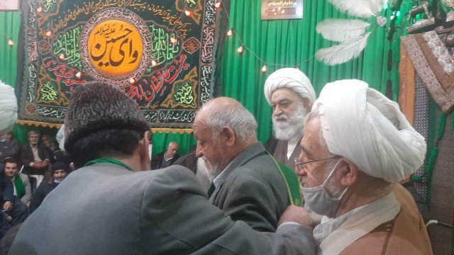 تجلیل از پیر غلامان و خادمان هیئت محترم عاشقان امام حسین (ع)- مسجد شیشه گری