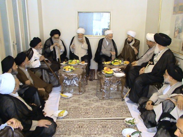 ضیافت به ایت الله محمدباقرشیرازی دراصفهان